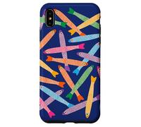 ANCHOVIES Fun Cute Retro Fish - Tossed - Rainbow Brights Case for iPhone XS Max