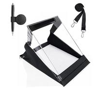 Anchy Waterproof Clipboard A4 Portrait with Clear PVC Cover - Outdoor Covered Clipboard with Dual Clips, Hook & Loop Closure, Lanyard & Pen-Loop - Heavy Duty Weatherproof Document Holder - Black