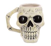 Ancient 3D Skull Head Mug Gothic Halloween Tea & Coffee Cup Brand New In Box Puk