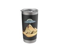 Ancient Aliens Building The Pyramids Sci-Fi Art Stainless Steel Insulated Tumbler
