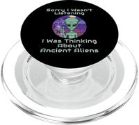 Ancient Aliens Theorists Astronaut UFO Conspiracy Theory PopSockets PopGrip for MagSafe