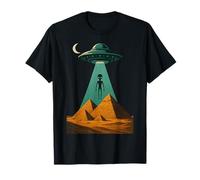 Ancient Aliens UFO Pyramids Sci-Fi Conspiracy Art T-Shirt
