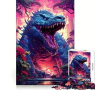 Ancient Alligator Monster 1000 Piece Jigsaws for Adults Puzzle Focus Training Stress Free Fun Tight Join Creative Gift (38x26cm)