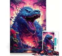 Ancient Alligator Monster 1000 Piece Teenager Puzzles Cognitive Train Game Zero Gap Compact Fun for Family Game Time (38x52cm)