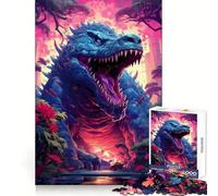 Ancient Alligator Monster Teenagers 1000 Pieces Puzzle Recall Power Restful Pleasure Precise Edges Bday Surprise (38x52cm)