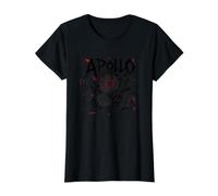 Ancient Apollo Sun God Greek Mythology Symbol Value Graphic T-Shirt, Women, Black, M