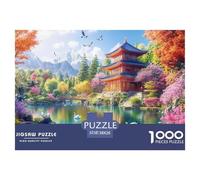 Ancient Architecture Jigsaw Puzzles Puzzles for Adults Kids. 1000 Pieces Impossible Challenge Toy Educational Game Home Decoration for Educational Games Gifts 38x26cm/1000pcs