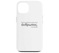 Ancient Attic Greek - Protagoras Quote - Greek Philosophy Case for iPhone 13