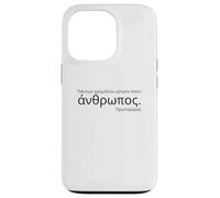 Ancient Attic Greek - Protagoras Quote - Greek Philosophy Case for iPhone 13 Pro