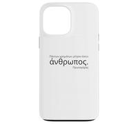 Ancient Attic Greek - Protagoras Quote - Greek Philosophy Case for iPhone 13 Pro Max