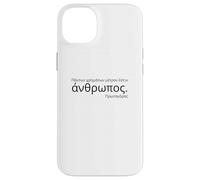 Ancient Attic Greek - Protagoras Quote - Greek Philosophy Case for iPhone 14 Plus