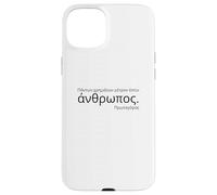 Ancient Attic Greek - Protagoras Quote - Greek Philosophy Case for iPhone 15 Plus