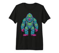 Ancient Aztec Bigfoot Sasquatch Mexican Mythology Art Premium T-Shirt