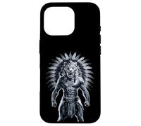 Ancient Aztec Jaguar Warrior Cultural Art Case for iPhone 16 Pro