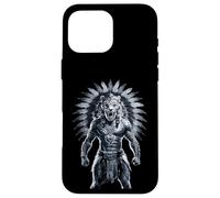 Ancient Aztec Jaguar Warrior Cultural Art Case for iPhone 16 Pro Max