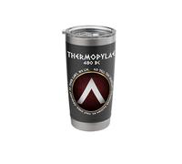 Ancient Battles Thermopylae Epitaph Spartan Lambda Stainless Steel Insulated Tumbler