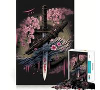 Ancient Blade Jigsaw Puzzle 1000 Logic Thinking Play Expert Cutting Craftsmanship Quiet Time Mind Exercise at Home (50x75cm)