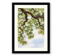 Ancient Boughs Botanical Framed Wall Art Print A2 (59.4×42cm) Black, Wall Decor for Living Room, Bedroom, Office & Home, Ready to Hang, Art Gift