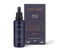 Ancient + Brave Glow - Organic Mushroom Tincture with Tremella, Chaga Mushroom & Vitamin C - Antioxidant Supplement - Brain Health & Wellness Formula