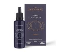 Ancient + Brave Immunity - Organic Mushroom Tincture with Ginger Extract, Ginger Root & Vitamin C - Natural and Antioxidant Supplement - Focus Blend, Immunity & Wellness Blend