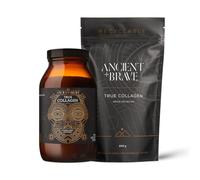 Ancient + Brave True Collagen Bundle - Grass-Fed Bovine Collagen Powder - 100% Hydrolysed Collagen Peptides (Type 1) High Protein Supplements for Women - Fasting, Beauty, Keto - Skin, Hair & Nail