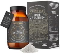 Ancient + Brave True Creatine+ - 180g - Premium Creatine Monohydrate Powder - 100% Micronised - High Performance, Strength Building - Muscle Recovery, Cognitive Function & Wellness