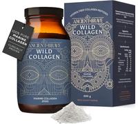 Ancient + Brave Wild Collagen 200g - Marine Collagen Powder (Fish) - 100% Hydrolysed Collagen Peptides (Type I) - Fasting and Keto Friendly - Neutral Tasting, Skin, Hair & Nails - 30 Day Supply