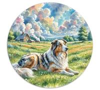 Ancient British Sheepdog 1000 Pieces Animals Jigsaw Puzzles Stress Reliever Family Game Unique for Travel Gifts for Adults Or Families 1000pcs (67.5x67.5cm)
