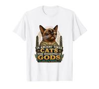 Ancient Burmese Cat Attitude Value Graphic T-Shirt, Men, White, S