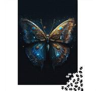 Ancient Butterfly Adult Jigsaw Puzzle, 1000 Pieces, 38x26cm/1000pcs; Low-dust White Pieces for Sorting; for Relaxed Evenings at The Table