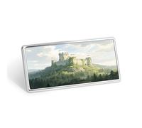 Ancient Castle Stainless Steel Name Plate with Pin,Durable Personalized Name Tags,Name Badge for Business Work Lable Sign 1.4 * 2.8 in