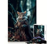 Ancient Cat in A Forest 1000 Piece Jigsaw Puzzle for Adults Logical Think Soft Distraction Seamless Lock Festive Present (50x75cm)