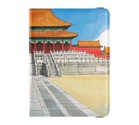 Ancient China Cartoon Leather decorative Passport Holder Cover Vaccine Card Holder Cover Combo Card Holder Passport Case Lightweight, ancient China cartoon, One Size