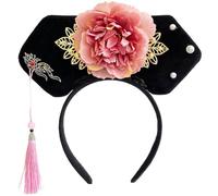 Ancient China Royal Court Queen Princess Headband Headdress Chinese Style Traditional Classical Hanfu Cheongsam Hair Hoop