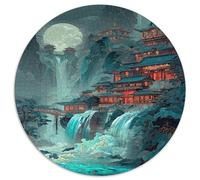 Ancient Chinese Architecture Jigsaw Puzzles Great Gift for Adults 1000 Piece Fun Challenging Home Decoration Brainteasing Chinese Style Jigsaw Puzzle for Adults 1000pcs (67.5x67.5cm)