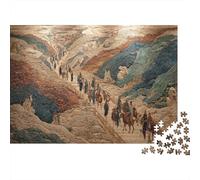 Ancient Chinese Cave Paintings Puzzle 52x38cm/1000pcs Erwachsene Tang Dynasty Style Puzzle,Home Decor