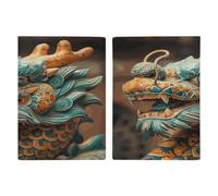 Ancient Chinese Dragon Passport Holder for Travel PU Leather Passport Wallet Cover Organize Your Passports & Cards