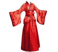Ancient Chinese Dress for Girls Ancient Chinese Style Traditional Costume Long Sleeve Hanfu Dresses for Chorus Dance Costume Red