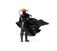 Ancient Chinese Figure Micro Landscape , Cloaked Swordsman, size 5.3*5.3CM