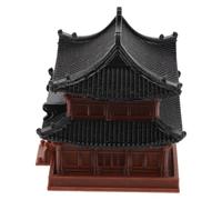 Ancient Chinese Pagoda Miniature Architecture Model for Shelf Office Decor