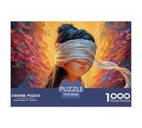 Ancient Chinese Style Girl 1000 Piece Eco-friendly Paper Jigsaw Puzzles Blindfolded Maiden Vibrant Imagery Family Game Jigsaws For Adults And Kids 38x26cm/1000pcs