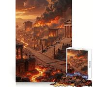 Ancient City Ablaze 1000 Piece Jigsaw Puzzle for Adults Logical Think Soft Distraction Seamless Lock Festive Present (38x26cm)