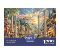 Ancient City Scene 1000 Piece Puzzles for Adults Kids -Ancient Ruins (lit Town) Educational Game Decompression Fun And Challenging Family Game52x38cm/1000pcs