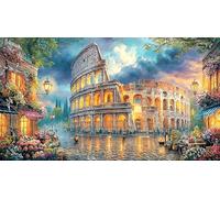 Ancient-Cityscape-at-Sunset Recycled Paper Jigsaw Puzzles 1000Pc Educational Games Fun and Challenging Family Game Great Gift Idea for Decompression 70x50/1000pcs
