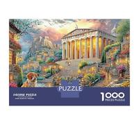Ancient Cityscape with Dog 1000 Piece Jigsaw Puzzle with Whimsical Design - A Charming Challenge for Adults And Kids Age 14 Years Up52x38cm/1000pcs