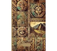 Ancient Civilizations Notebook Lined Journal: 100 Page 6x9 Ruled Notebook with Aztec, Inca Inspired Cover, Perfect for Writing, Journaling, School