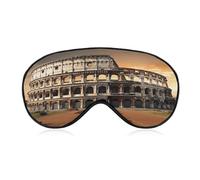 Ancient Colosseum Sleep Mask Personality Eye Sleep Shade Cover Comfortable Breathable Sleeping Blindfold Soft Comfortable Night Eye Cover Adjustable Band Eye Mask for Men Women