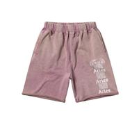 Ancient Column Sweatshort, male, Aries, Casual Shorts, Pink, L, Shorts L
