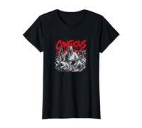 Ancient Confucius Wisdom Scholar Legacy Value Graphic T-Shirt, Women, Black, M