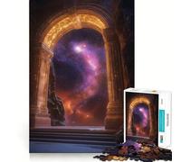 Ancient Cosmic Gateway 1000 Piece Jigsaw Puzzles Memory Train Fun Smooth Burr Free Surface Entertaining Challenge for Spare Time (38x26cm)